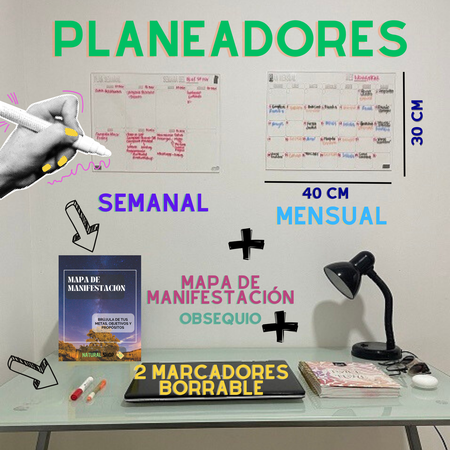 ✨ Haz de cada día una oportunidad 📅: Organízate con nuestro planeador en acrílico 🖊️✅